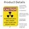 Signmission Radiation & Laser Sign, 10 in H x 7 in W, Plastic, Rectangle OS-2PACK-CR-P-710-V-10253 - alternate 5